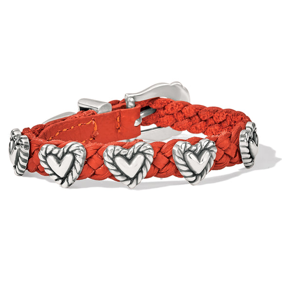 Brighton Roped Heart Braid Bandit Bracelet