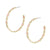 BLOOM HOOP EARRINGS LIGHT PINK