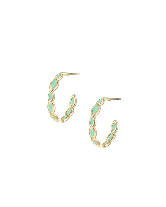 BLOOM MINI HOOP EARRING MINT