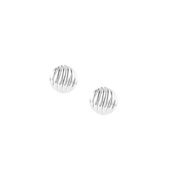 ECLIPSE BALL STUD EARRINGS SILVER