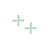 ENAMEL CROSS STUD EARRING MINT GREEN