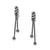 INTERLOK TWIST POST EARRINGS