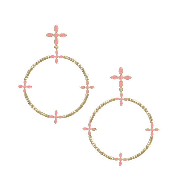 RADIANT BEADED STATEMENT EARRINGS