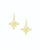 SEA BREEZE CROSS DROP EARRING GOLD