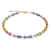 GeoCUBE® Necklace Multicolor Rainbow Gold