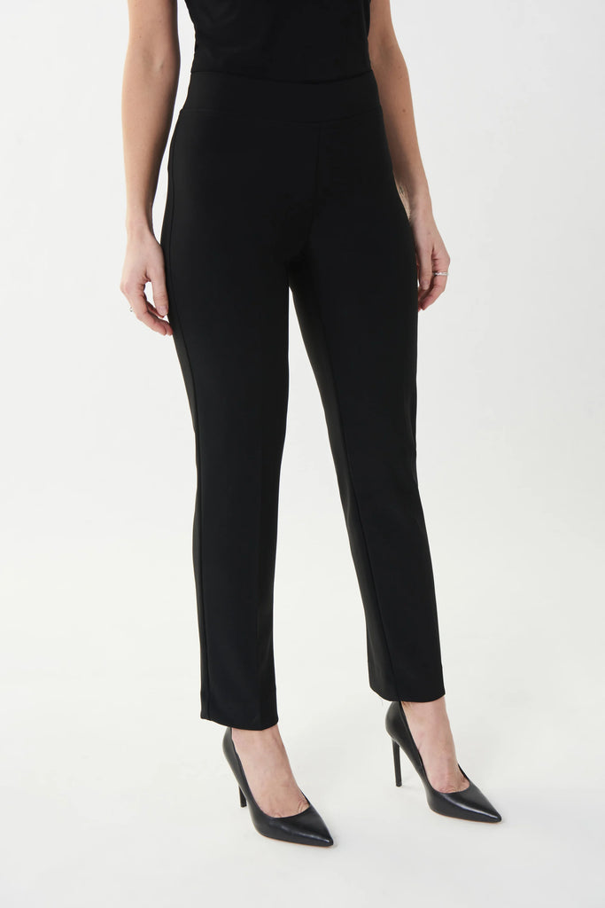 Joseph Ribkoff Black Elastic Waist Pull-on Stretch Pants Style 143105 -  Size 12 at  Women's Clothing store