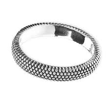 Thick Oxidized Prosecco Bangle